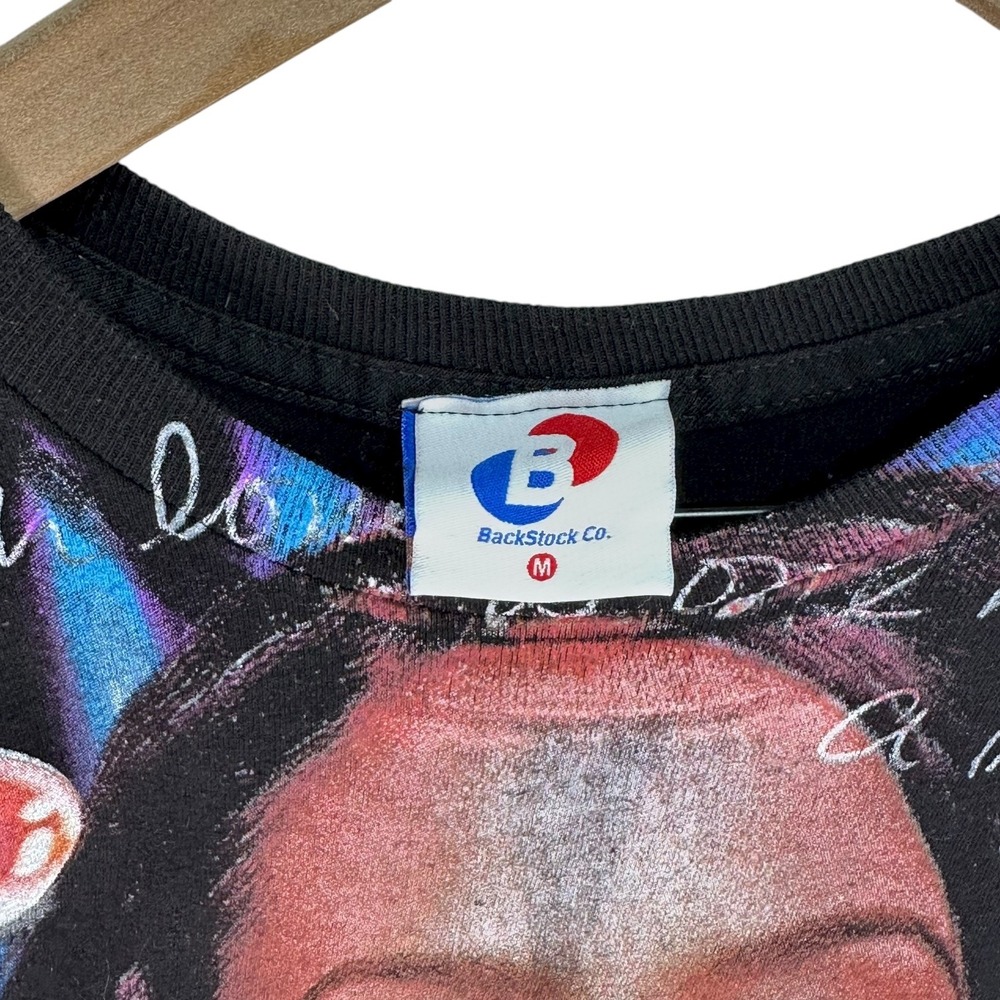 Authentic Backstock Co. Aaliyah "Hot Like Fire" All Over Print 90s R&B Shirt Med - Picture 3 of 13